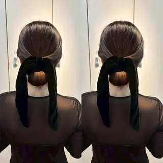 ロング ヘアアレンジ シールエクステ🎀 羽エクステ🌙しぇるのヘアスタイル