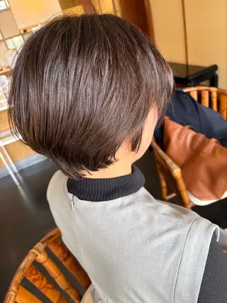 ショート ⟡.·mamiya 縮毛矯正/ヘアセットのヘアスタイル
