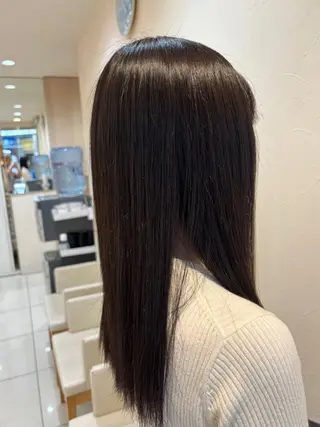 セミロング カラー 本多 剛大のヘアスタイル