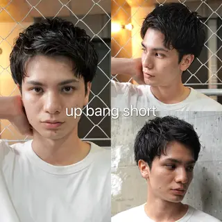 ショート パーマ メンズ スパイキーショート メンズ特化/鈴木美璃のヘアスタイル