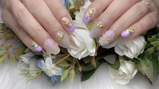 カラー ネイル オーシャン スカルプネイルサロンのネイルデザイン