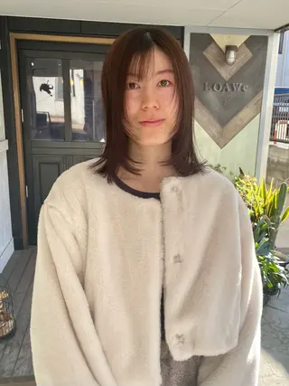 ミディアム 塩谷 雪花のヘアスタイル