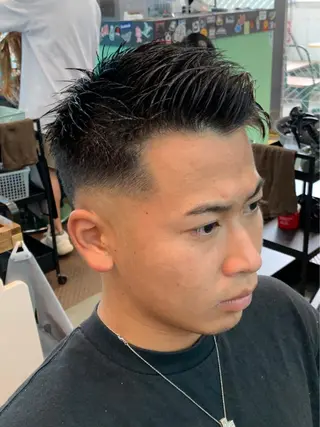 ショート メンズ Le'a所属・渋谷/フェード/ 國分 翔のヘアスタイル