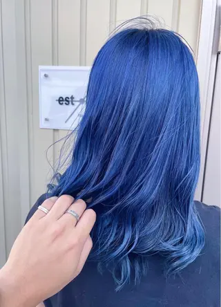 ミディアム カラー ケアブリーチ /髪質 改善/古橋圭史郎のヘアスタイル