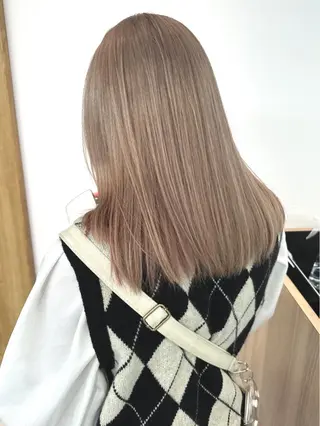 セミロング カラー 北千住でカラーNo1 高橋優輔のヘアスタイル