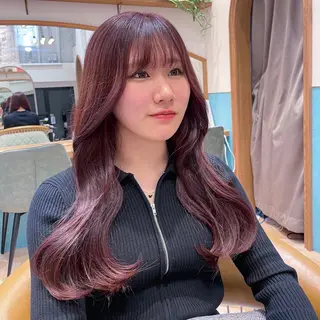 ロング 韓国レイヤー 🧸🤍ちずみのヘアスタイル