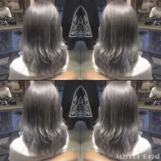 セミロング カラー 北條 優輝のヘアスタイル