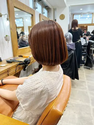 ミディアム カラー newline銀座所属・👑銀座ショート/ 絶壁補正/金子涼👑のヘアスタイル