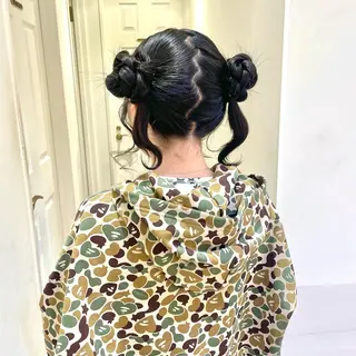 ヘアアレンジ ハイトーンカラー/ 長さだし🐇きょうかのヘアスタイル