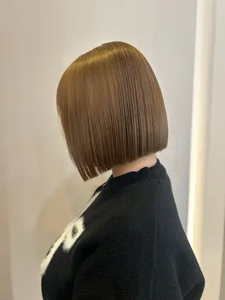 ミディアム 切りっぱなしボブ♡ Chiharuのヘアスタイル