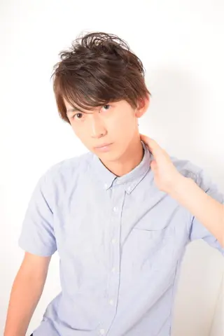 ショート カラー パーマ メンズ 高橋 隆一のヘアスタイル