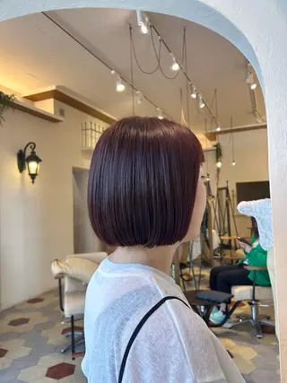 ショート 柳川沙羅 🌿透明感カラーのヘアスタイル