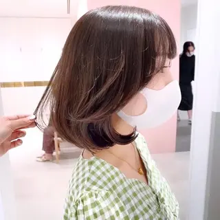 ミディアム 韓国くびれレイヤー 🇰🇷はづきのヘアスタイル