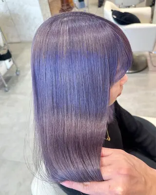 ロング カラー 店長/mao/ 前髪/顔周りカットのヘアスタイル