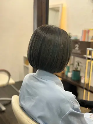 ミディアム カラー hair&make yurau所属・古民家ｻﾛﾝ/みうら あや\ﾏﾝﾂｰﾏﾝのヘアスタイル