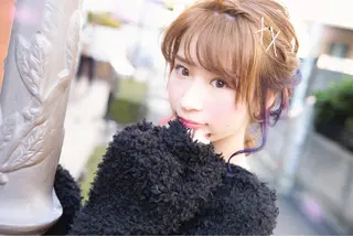 ロング カラー ヘアアレンジ Re:ta Hair 飯田淳平のヘアスタイル