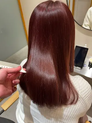 ミディアム カラー おおたかの森/透 明感/小林のヘアスタイル