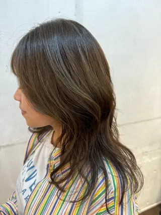 セミロング カラー ink Runaのヘアスタイル