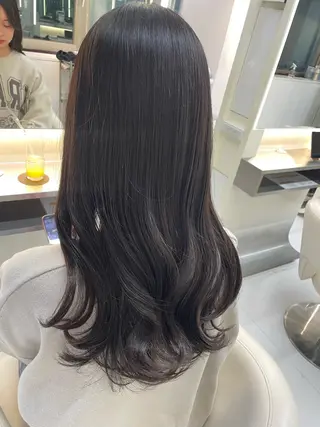 セミロング カラー 💈髪質改善メニュー 佐藤 萌💈のヘアスタイル