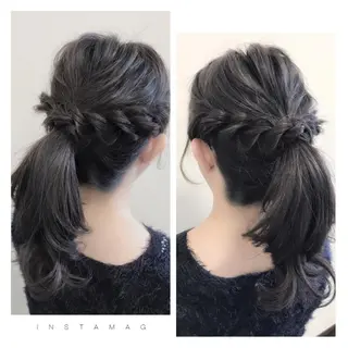 ロング ヘアアレンジ 沢田 瞳のヘアスタイル
