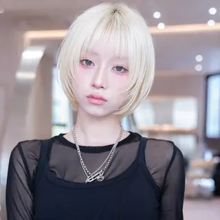 ミディアム カラー 渋谷/レイヤーボブ・ 透明感カラーしょうごのヘアスタイル