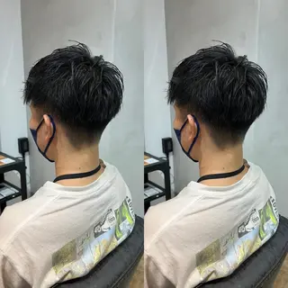 ショート メンズ センターパート ／植田のヘアスタイル