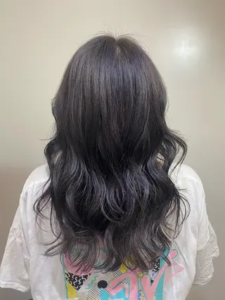 ロング カラー ブリーチ毛対応酸性 ストレート🌈サキのヘアスタイル