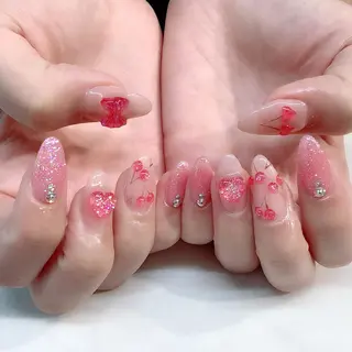 ネイル 💎🐰 saki. m 🐰💎のネイルデザイン