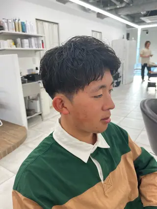 ショート カラー パーマ メンズ 🏆メンズヘア特化 🥇代表りんぺーのヘアスタイル