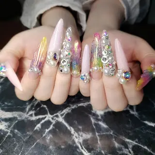 ロング ネイル クロキ 。のネイルデザイン