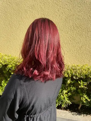 セミロング カラー GO TODAY SHARE SALON 原宿本店所属・ブリーチ/ハイトーン 艶カラー/ユリナのヘアスタイル