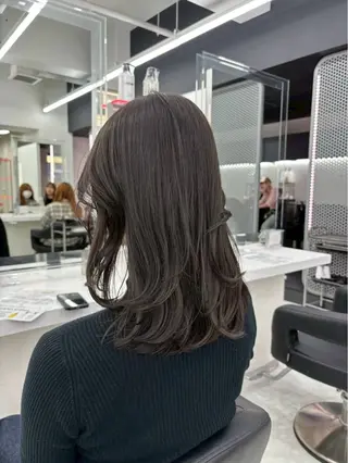 セミロング カラー 🤍透明感推しカラー 🤍yui‪💞✨のヘアスタイル