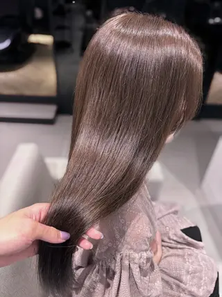 セミロング カラー 銀座/韓国レイヤー/ 艶カラー🍓原田侑依のヘアスタイル