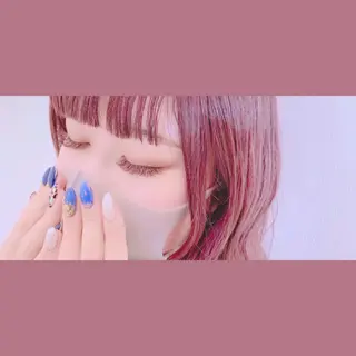 ミディアム カラー ネイル マツエク・マツパ Ray+beauty 住吉店 ＊ 桐山美優のマツエク・マツパデザイン