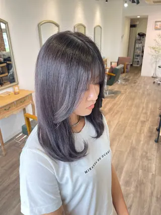 セミロング カラー Felice Erikaのヘアスタイル