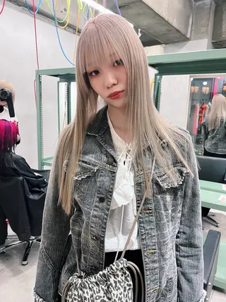 ロング カラー 🧡色落ちまで2度綺 麗なカラー🧡ヨシキのヘアスタイル