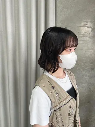 パーマ ボブパーマコテ巻き風 パーマNo1深江秀平のヘアスタイル