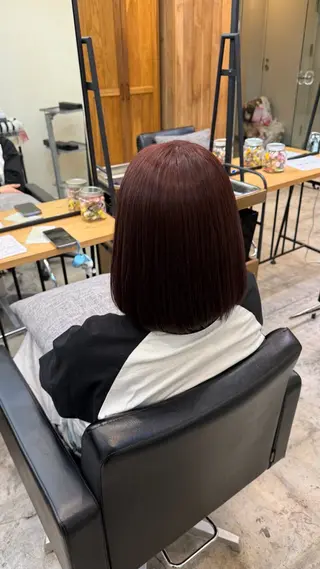 ミディアム Belle所属・透明感カラー/ 新宿駅東口/ユズキのヘアスタイル