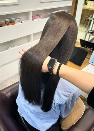 ロング カラー 似合わせカット 透明感カラー/中野のヘアスタイル