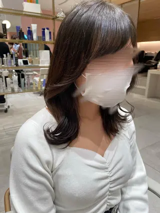 セミロング 小野寺瑞希 /最小顔カットのヘアスタイル