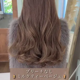 ロング カラー ブリーチなし透明感カ ラー×韓国ヘア♡ヒデのヘアスタイル