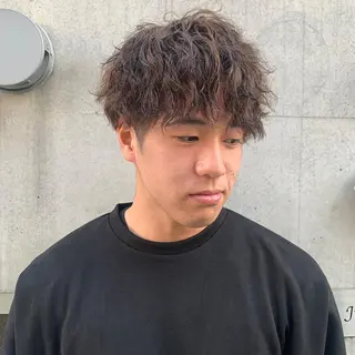 ショート パーマ メンズ メンズパーマの達人 🌟川内絵人のヘアスタイル