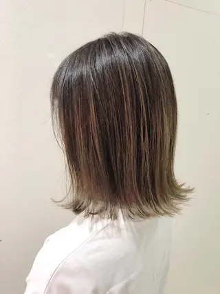 ミディアム カラー ケアブリーチ /髪質 改善/古橋圭史郎のヘアスタイル