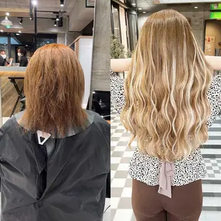 ロング カラー ヘアアレンジ TATSUYA アートディレクターのヘアスタイル