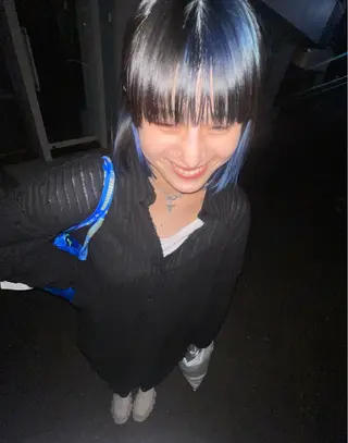 ミディアム カラー スパイラルパーマ 🌐hina⭐️のヘアスタイル