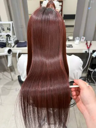 ロング カラー haru 髪質改善サロンのヘアスタイル