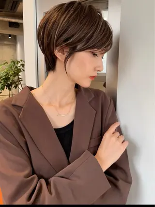 ショート カラー ハイライトNo.1☆ ゆうのヘアスタイル