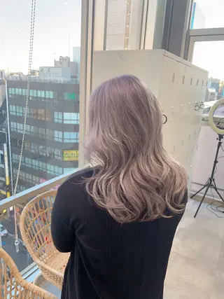 セミロング カラー 🍎ハッシュカット× 髪質改善🍎カイトのヘアスタイル