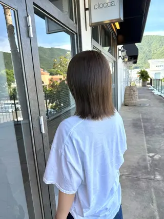 ミディアム カラー clocca所属・鵜飼 真伍のヘアスタイル