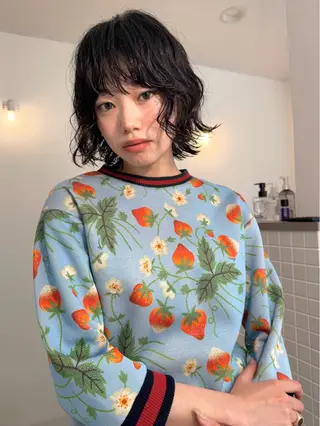 ショート カラー デザイン/レイヤー Kaito🐩/栄のヘアスタイル